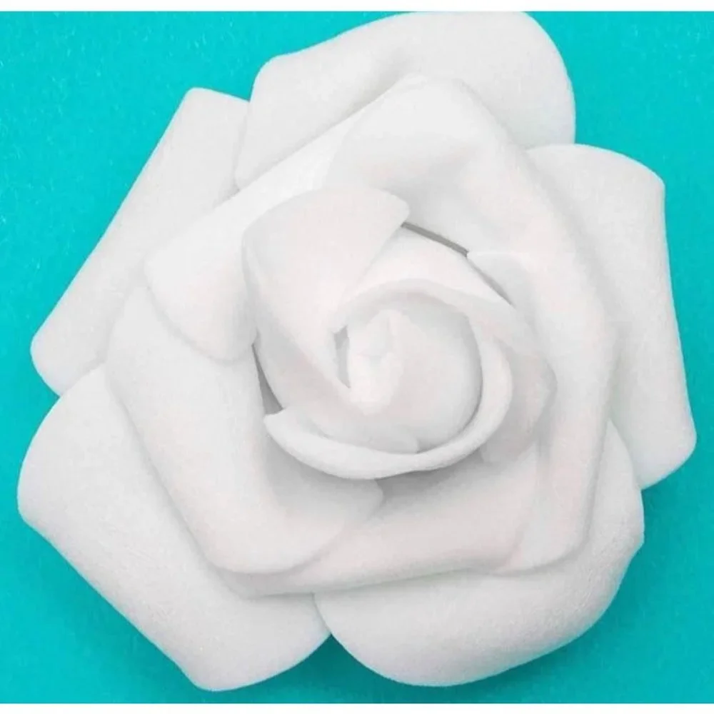 200 White Stemless Roses Flowers Wedding Party Bouquet Craft Decor ~ New